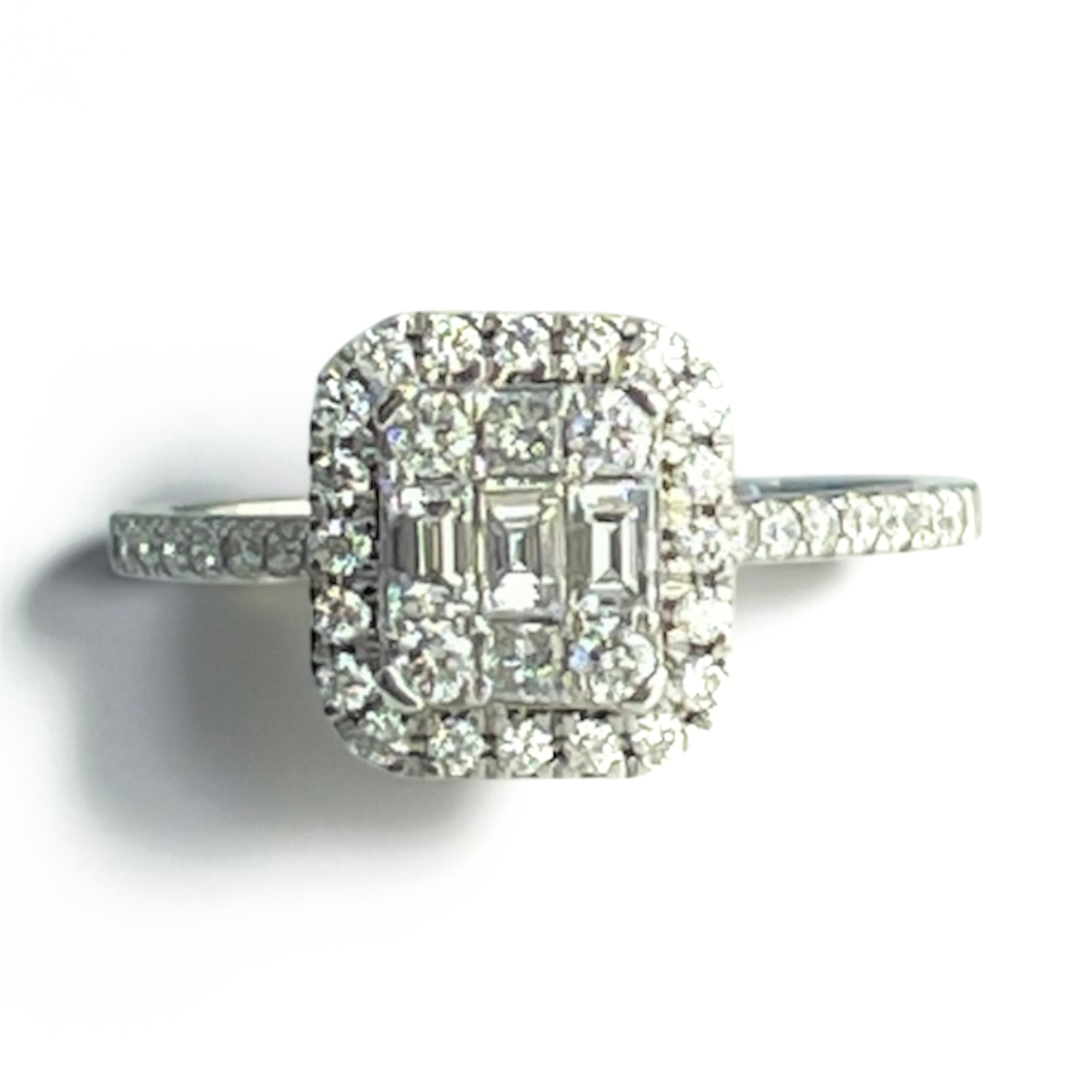 Emerald-Cut Diamond Ring