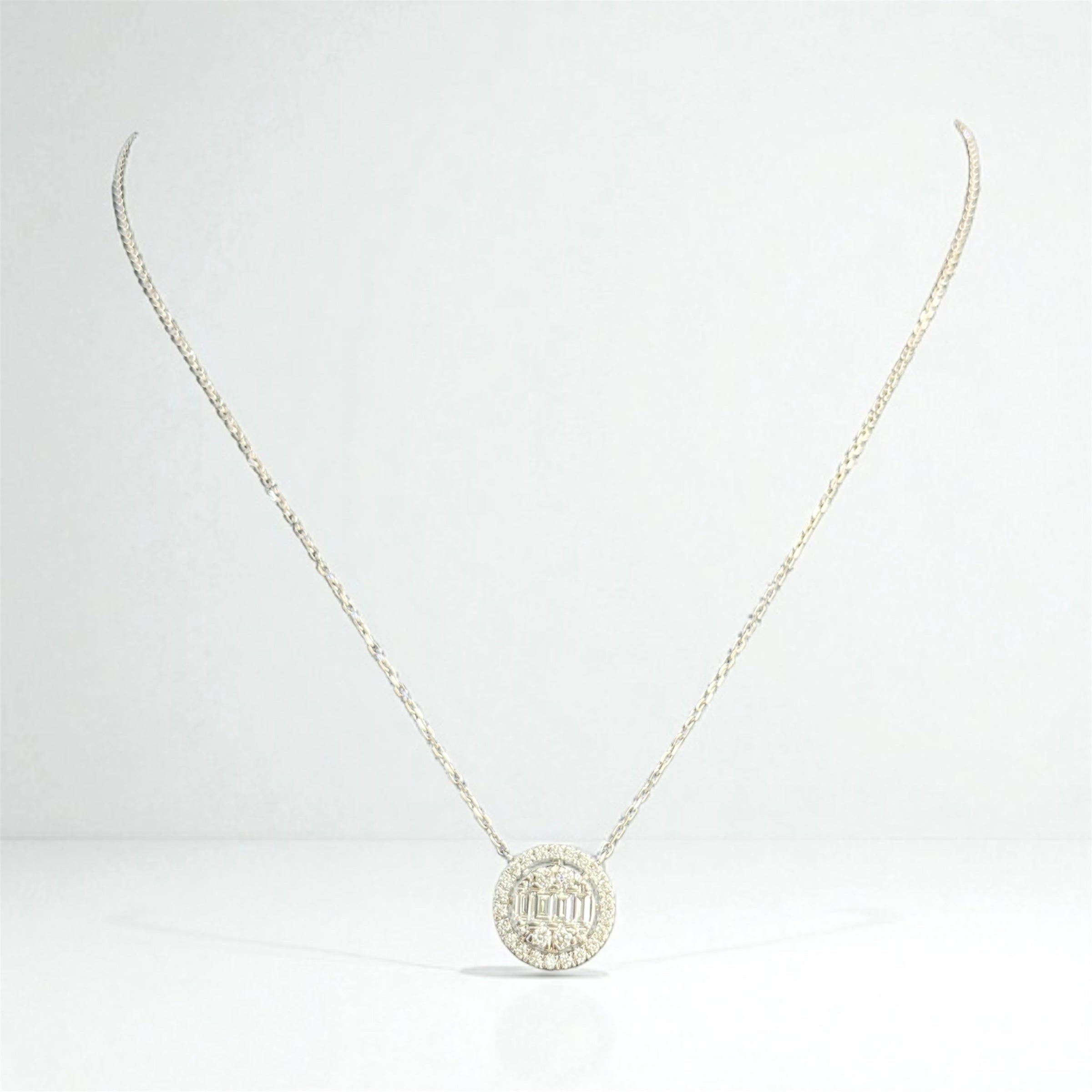 Round-Cut Diamond Pendant