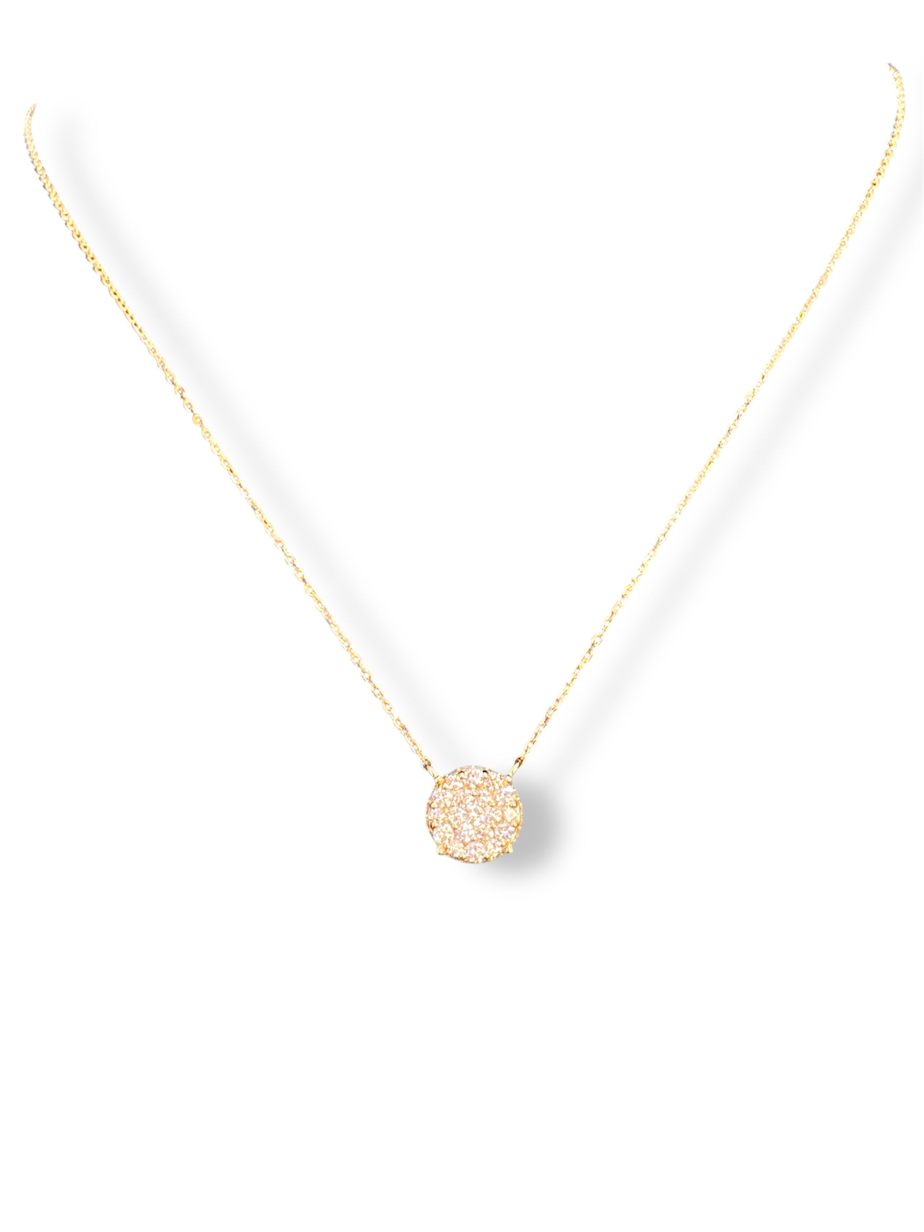 Round-Cut Diamond Pendant